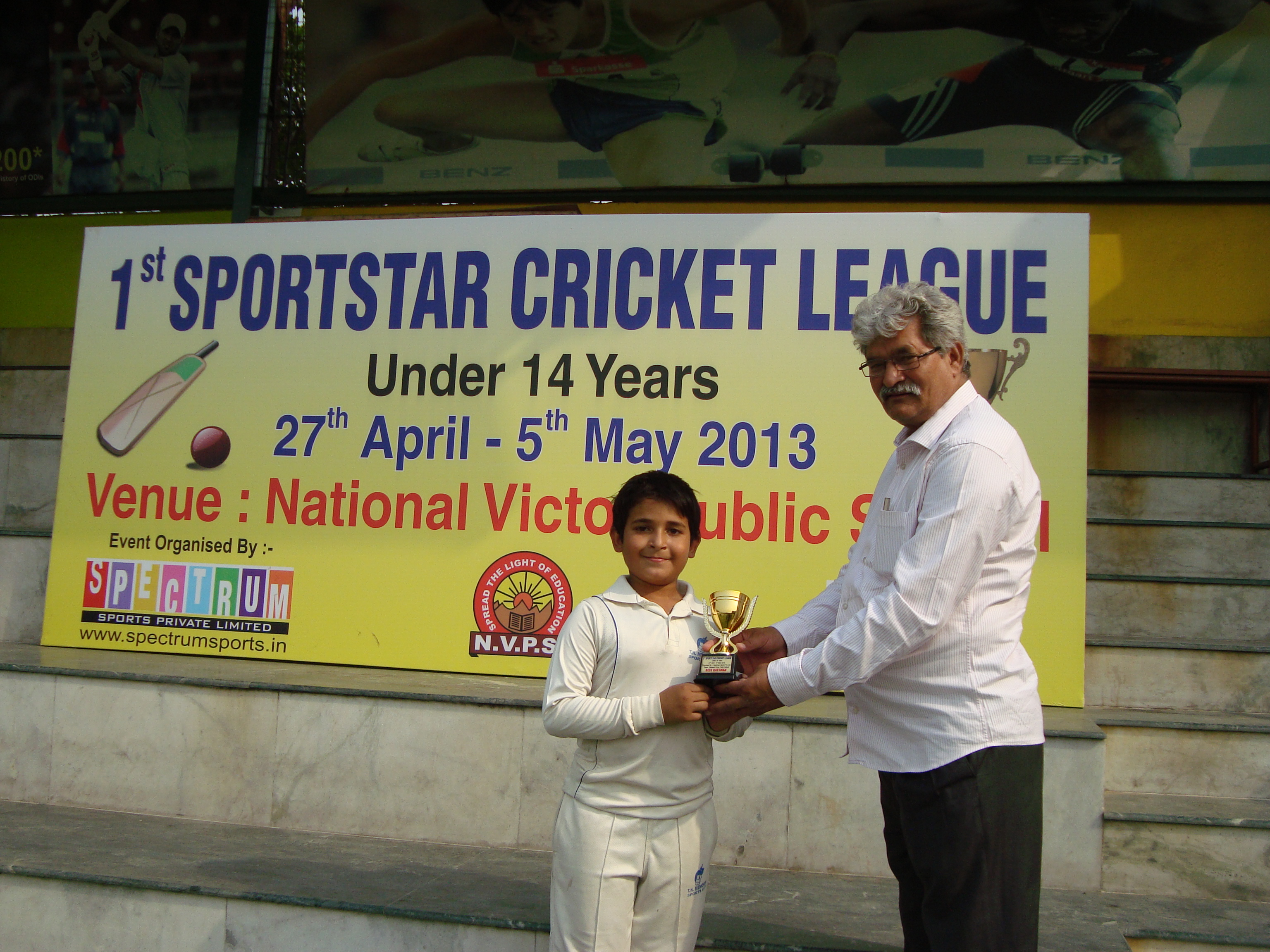 Best Batsman (Aradhya of Uttaranchal Boys)